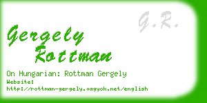 gergely rottman business card